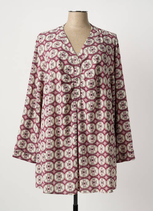 Tunique manches longues rouge DEOMINO femme