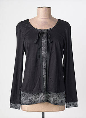 Top stretch manches longues noir VIE NOCTURNE femme