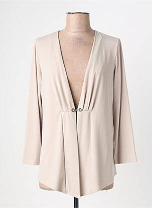 Veste chic tissage crêpe beige TELMAIL femme