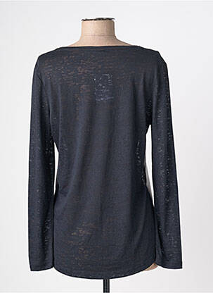 Top tissage crêpe manches longues noir BARBARA LEBEK femme