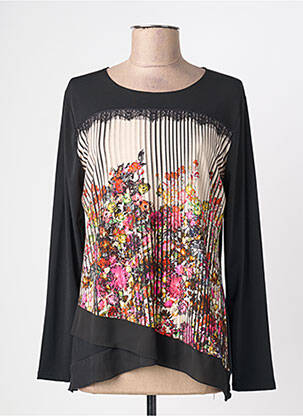 Top stretch manches longues noir NAYAT femme
