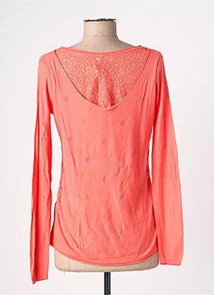Pull coupe cintrée manches longues orange MAELLA femme
