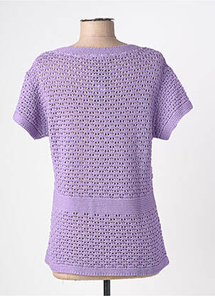Gilet manches courtes fermeture boutonnée sur le devant violet BEST OFF femme