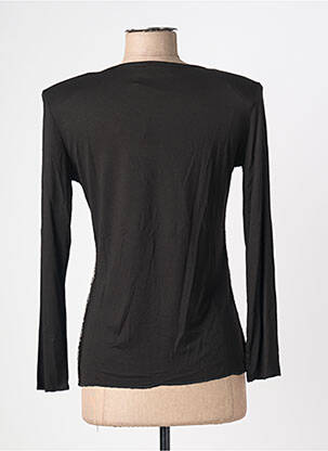 Top stretch manches longues noir NIKI PARIS femme