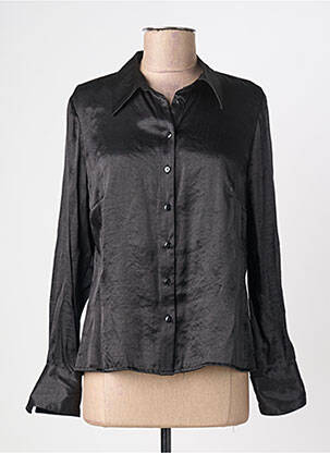 Chemisier coupe fluide manches longues noir FOSBY femme
