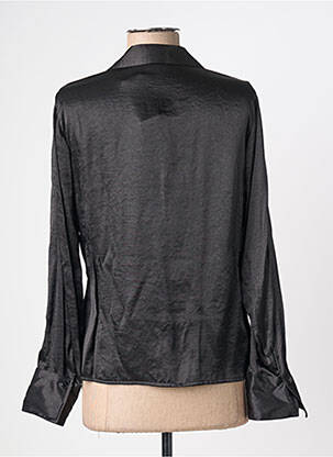 Chemisier coupe fluide manches longues noir FOSBY femme