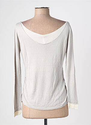 Pull coupe cintrée manches longues gris MAELLA femme