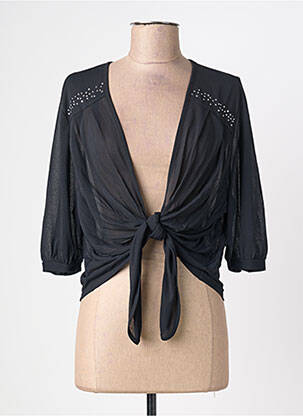 Gilet manches longues manches 3/4 noir CHRISTIAN MICHEL femme