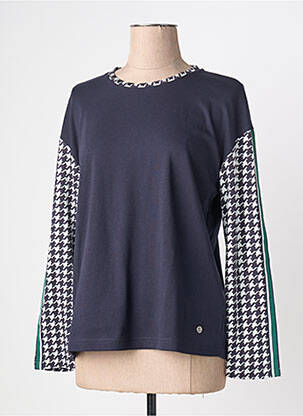 T-shirt stretch manches longues bleu JOY OF LIFE femme