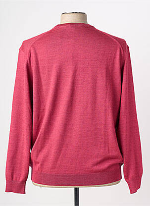 Pull stretch manches longues rose BERAC homme