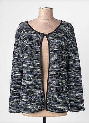 Gilet manches longues noir PLURIELLES femme