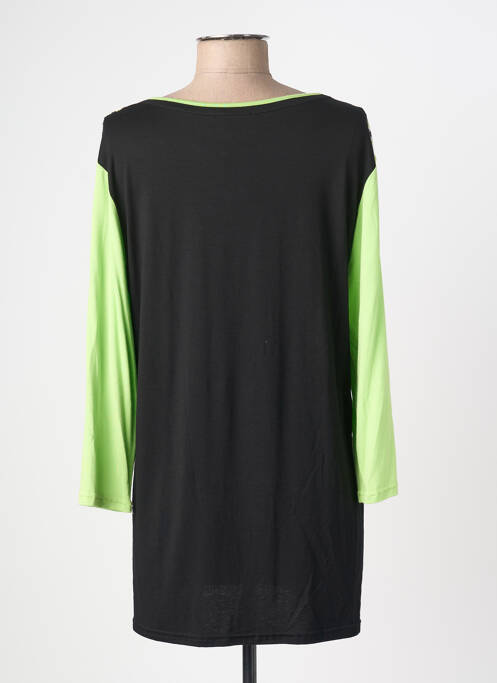 T-shirt imprimé fantaisie manches longues vert DEOMINO femme