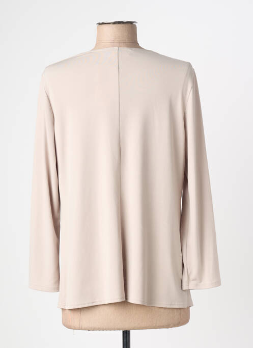Veste chic tissage crêpe beige TELMAIL femme