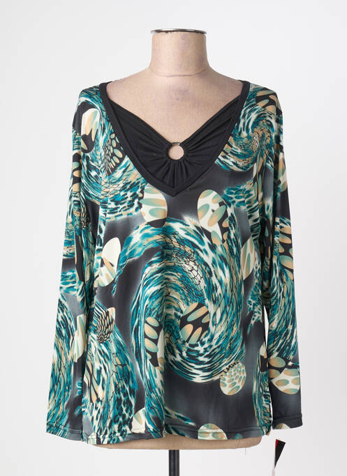 T-shirt manches longues manches longues vert WEEK END A PARIS femme