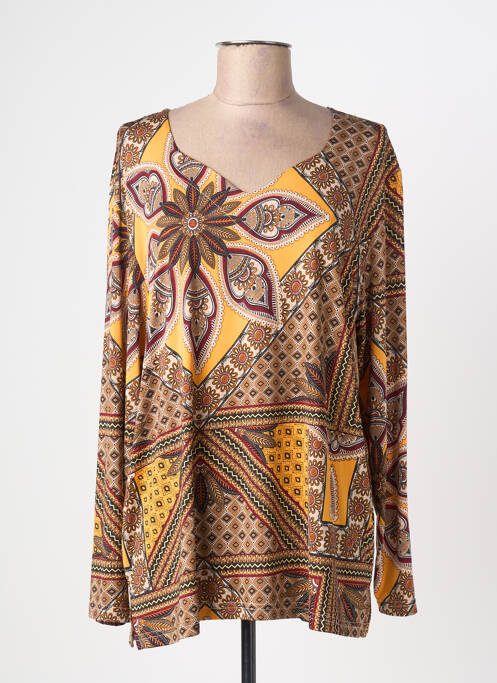 T-shirt manches longues manches longues orange WEEK END A PARIS femme