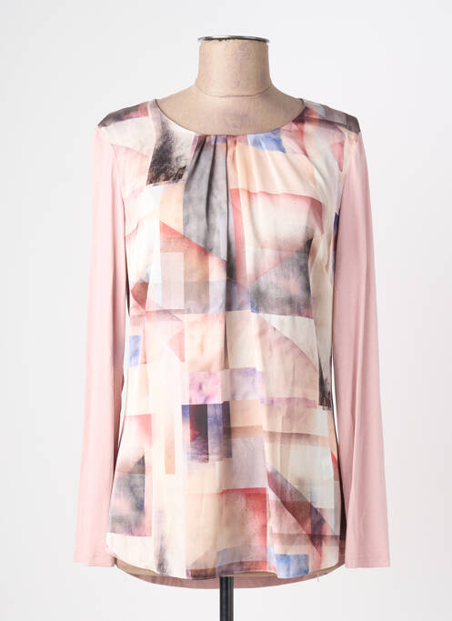 Blouse imprimé fantaisie manches longues rose BARBARA LEBEK femme