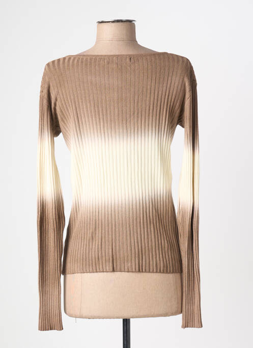 Gilet manches longues marron MEALINA femme