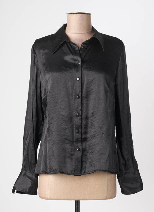 Chemisier coupe fluide manches longues noir FOSBY femme