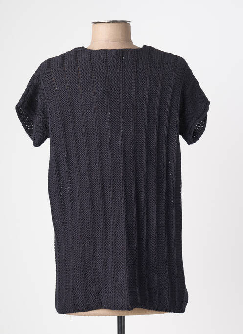 Gilet manches courtes noir TEMPO REALE femme