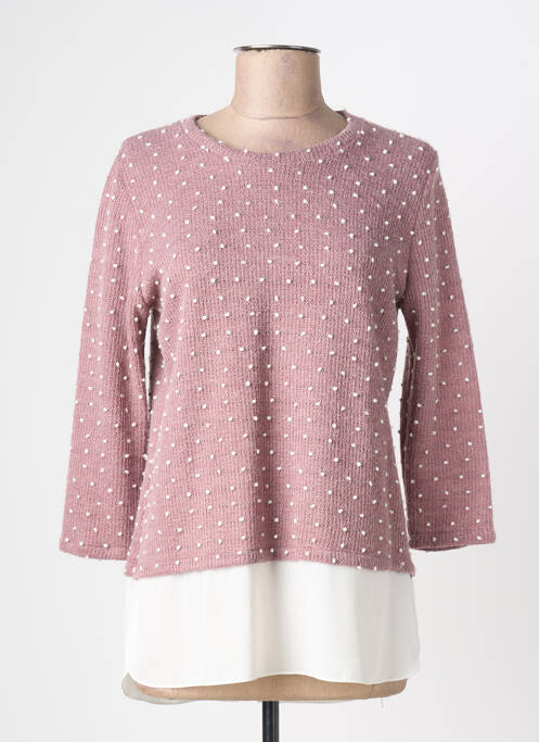 Pull tunique rose NAYAT femme