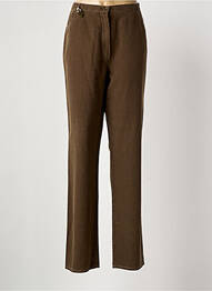 Jeans coupe droite stretch taille normale marron QUATTRO femme