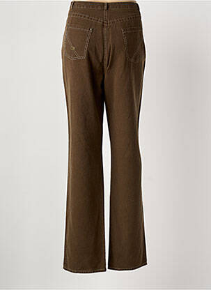 Jeans coupe droite stretch taille normale marron QUATTRO femme