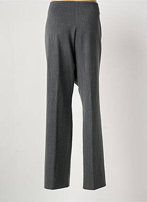 Pantalon droit fermeture zippée sous rabat boutonné taille normale gris QUATTRO femme