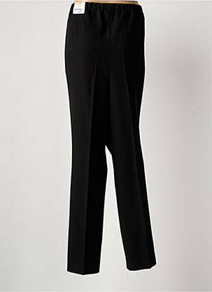 Pantalon droit tissage crêpe taille normale noir GERKE MY PANTS femme
