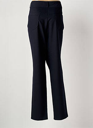 Pantalon droit tissage crêpe taille normale bleu QUATTRO femme