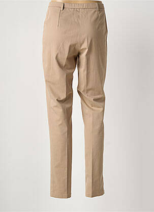 Pantalon slim taille haute taille haute beige MERI & ESCA femme