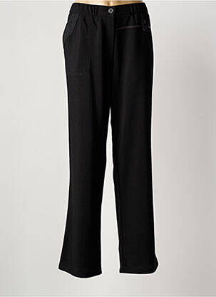 Pantalon droit stretch taille normale noir S.QUISE femme