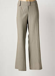 Pantalon flare taille normale taille normale beige HALOGENE femme