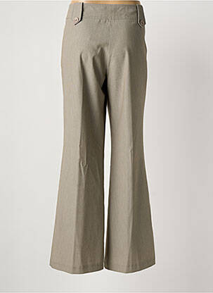 Pantalon flare taille normale taille normale beige HALOGENE femme