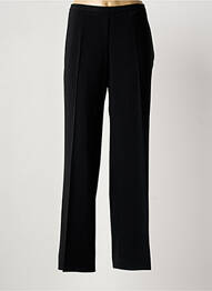 Pantalon droit tissage crêpe taille haute noir FINNKARELIA femme