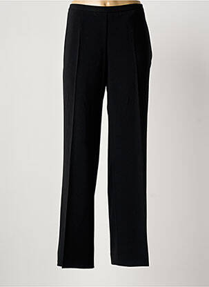 Pantalon droit tissage crêpe taille haute noir FINNKARELIA femme