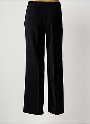 Pantalon droit tissage crêpe taille haute noir FINNKARELIA femme