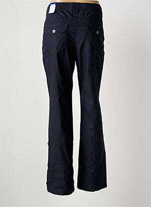 Pantalon droit tissage popeline taille normale bleu GERKE MY PANTS femme