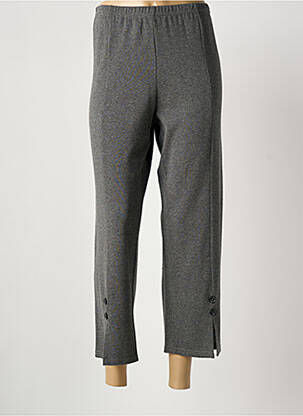 Pantalon 7/8 stretch taille normale gris DEOMINO femme