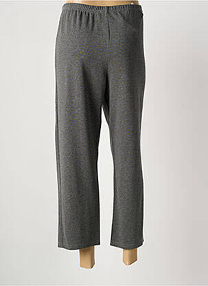 Pantalon 7/8 stretch taille normale gris DEOMINO femme