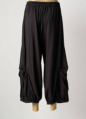 Pantalon 7/8 taille élastique taille normale gris DEOMINO femme