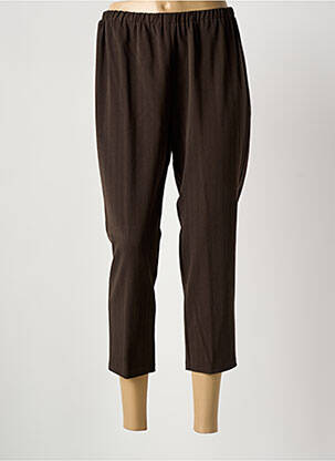 Pantacourt stretch taille normale marron QUATTRO femme