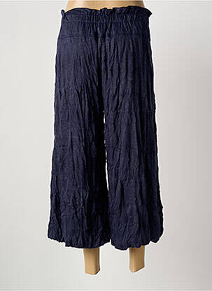 Pantacourt stretch taille normale bleu DEOMINO femme