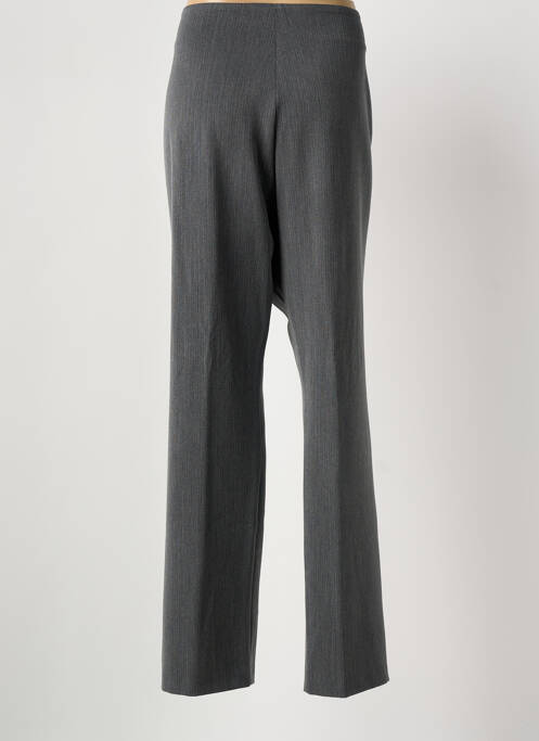 Pantalon droit fermeture zippée sous rabat boutonné taille normale gris QUATTRO femme