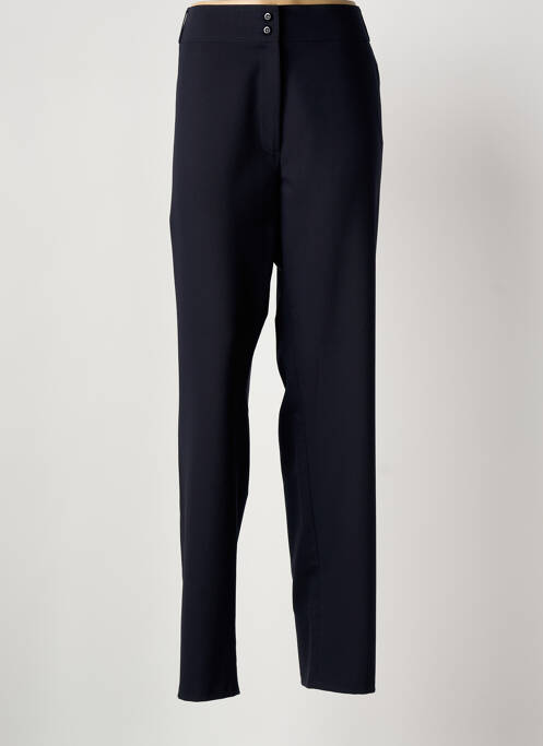 Pantalon droit tissage crêpe taille normale bleu QUATTRO femme