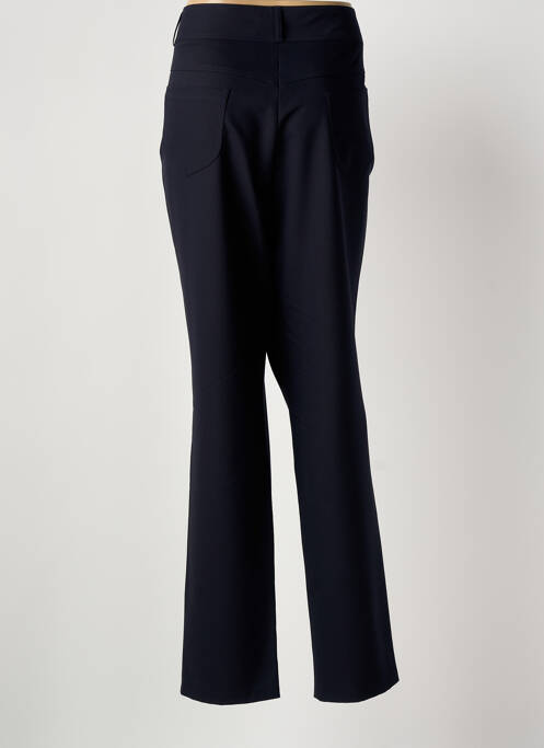 Pantalon droit tissage crêpe taille normale bleu QUATTRO femme