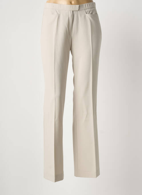 Pantalon slim poches taille haute beige FINNKARELIA femme