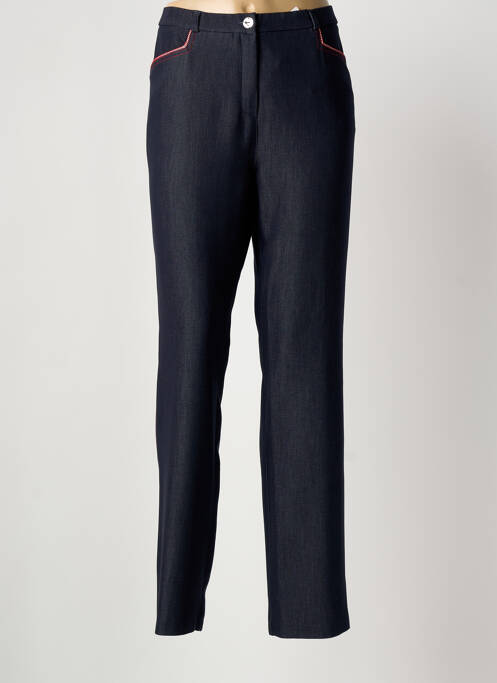 Pantalon slim taille élastique taille normale bleu PARISIENNES femme