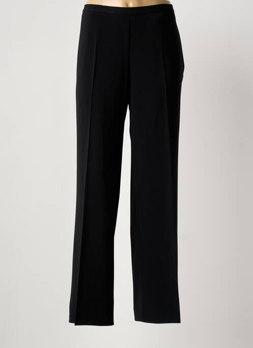Pantalon droit tissage crêpe taille haute noir FINNKARELIA femme
