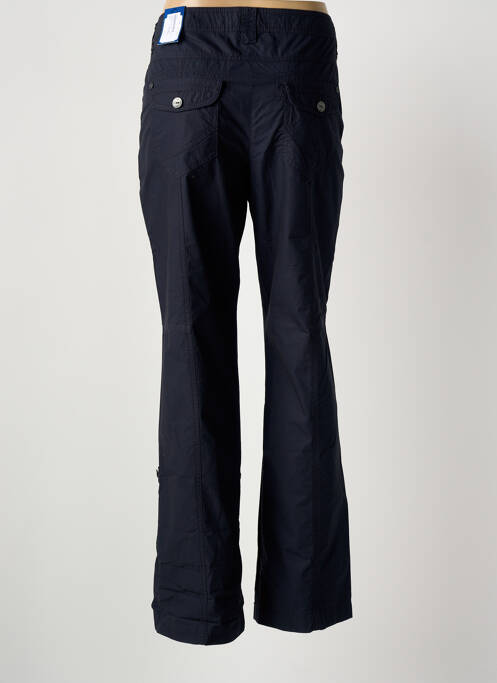 Pantalon droit tissage popeline taille normale bleu GERKE MY PANTS femme