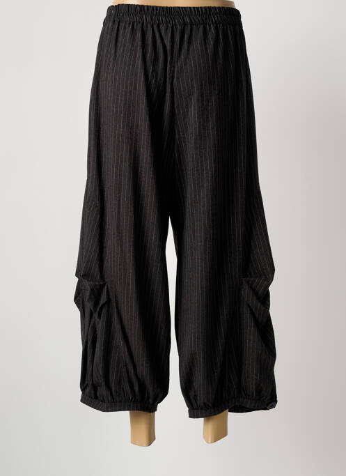 Pantalon 7/8 taille élastique taille normale gris DEOMINO femme